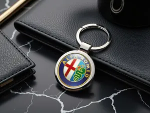 Alfa Romeo Portachiavi Auto Lega Durevole Stile Racing